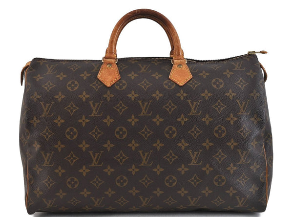 Authentic LOUIS VUITTON Monogram Speedy 40 Hand Bag M41522 LV 4798C