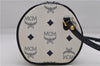 Authentic MCM Visetos Leather Vintage Shoulder Cross Body Bag Purse White 4798D
