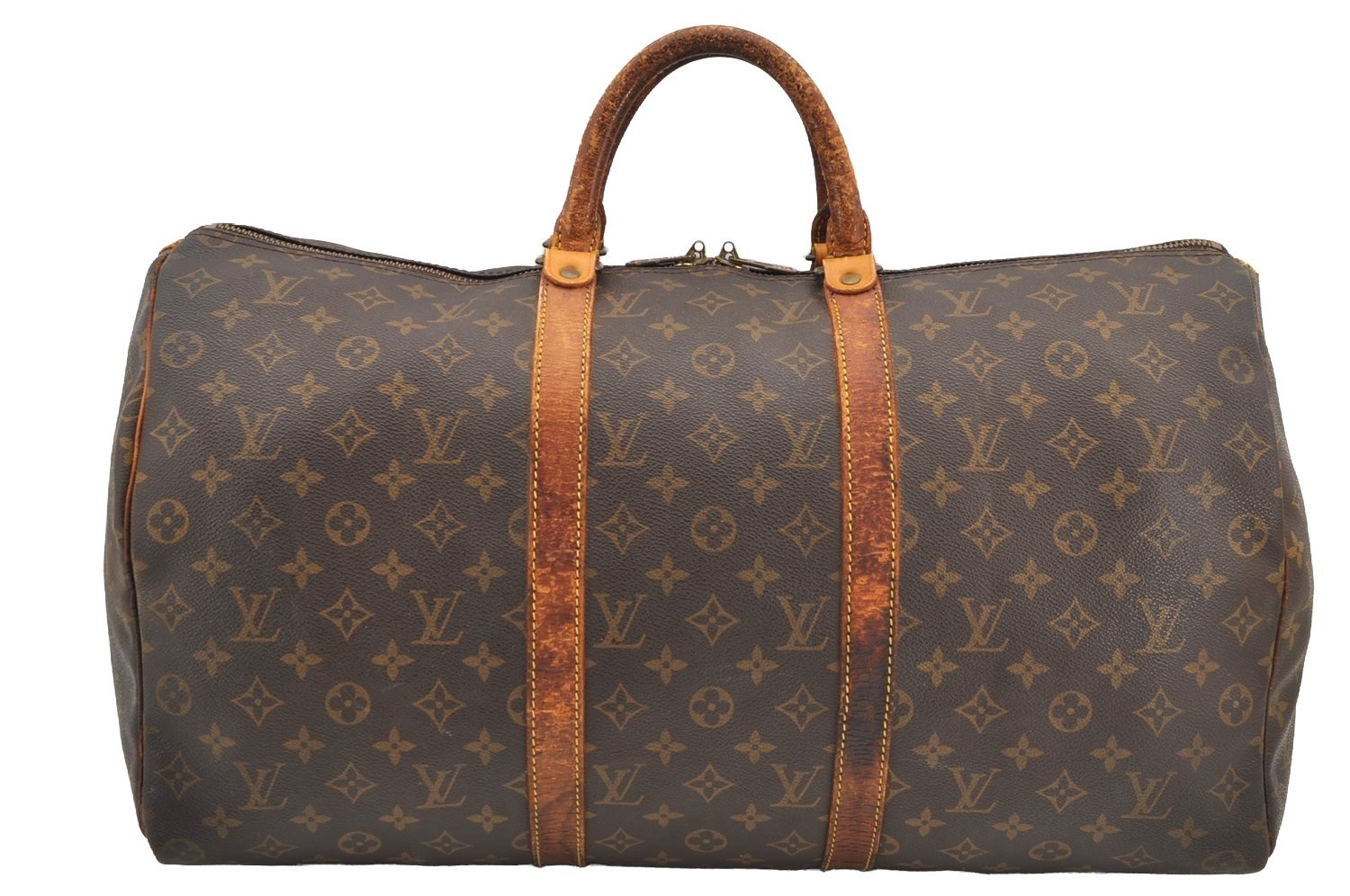Authentic Louis Vuitton Monogram Keepall 50 Travel Boston Bag M41426 LV 4798I