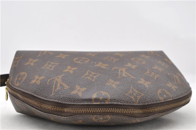 Auth LOUIS VUITTON Monogram Trousse Demi Ronde 23 Cosmetic Pouch M47520 LV 4799C