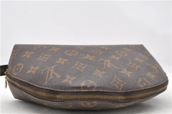 Auth LOUIS VUITTON Monogram Trousse Demi Ronde 23 Cosmetic Pouch M47520 LV 4799C