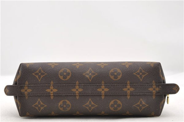 Auth LOUIS VUITTON Monogram Trousse Demi Ronde 23 Cosmetic Pouch M47520 LV 4799C