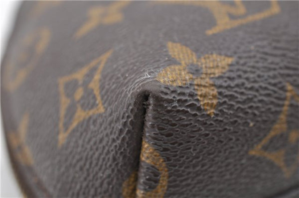 Auth LOUIS VUITTON Monogram Trousse Demi Ronde 23 Cosmetic Pouch M47520 LV 4799C