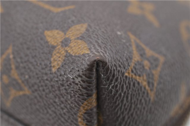 Auth LOUIS VUITTON Monogram Trousse Demi Ronde 23 Cosmetic Pouch M47520 LV 4799C