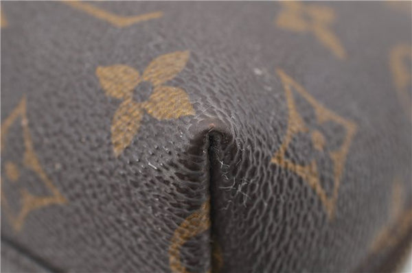 Auth LOUIS VUITTON Monogram Trousse Demi Ronde 23 Cosmetic Pouch M47520 LV 4799C