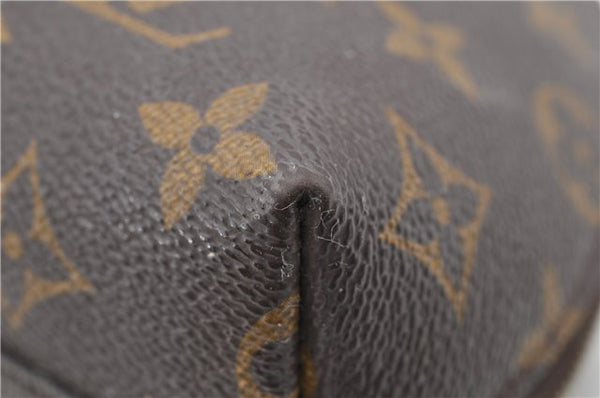 Auth LOUIS VUITTON Monogram Trousse Demi Ronde 23 Cosmetic Pouch M47520 LV 4799C