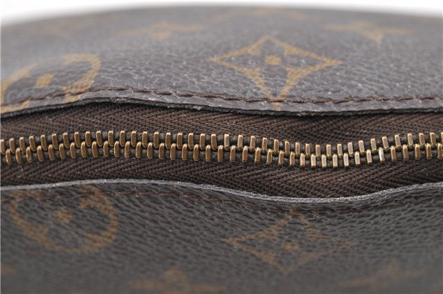 Auth LOUIS VUITTON Monogram Trousse Demi Ronde 23 Cosmetic Pouch M47520 LV 4799C