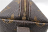 Auth LOUIS VUITTON Monogram Trousse Demi Ronde 23 Cosmetic Pouch M47520 LV 4799C