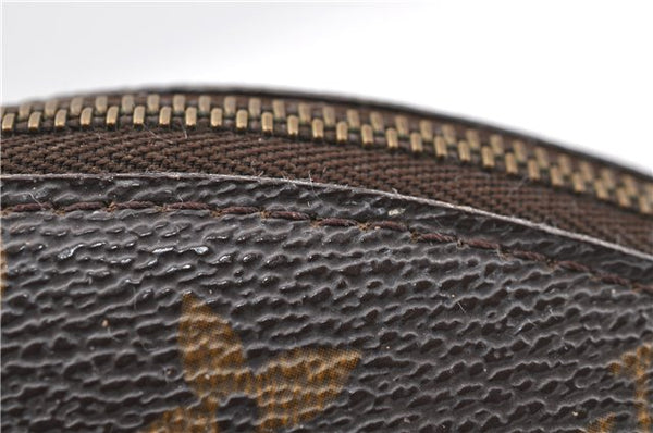Auth LOUIS VUITTON Monogram Trousse Demi Ronde 23 Cosmetic Pouch M47520 LV 4799C