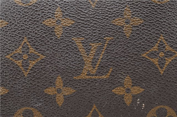 Auth LOUIS VUITTON Monogram Trousse Demi Ronde 23 Cosmetic Pouch M47520 LV 4799C