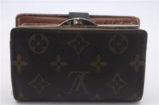 Auth Louis Vuitton Monogram Portefeuille Viennois Purse Wallet M61674 LV 4800D