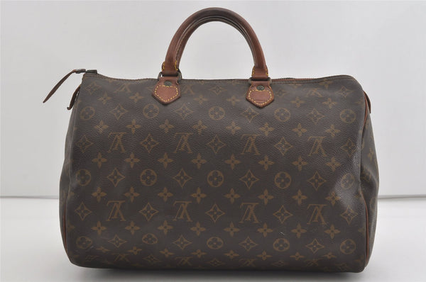 Authentic Louis Vuitton Monogram Speedy 35 Hand Boston Bag Old Model LV 4800I