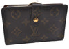 Louis Vuitton Monogram Porte Monnaie Billets Viennois M61663 Wallet Junk 4801D