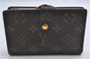 Louis Vuitton Monogram Porte Monnaie Billets Viennois M61663 Wallet Junk 4801D