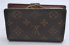 Louis Vuitton Monogram Porte Monnaie Billets Viennois M61663 Wallet Junk 4801D