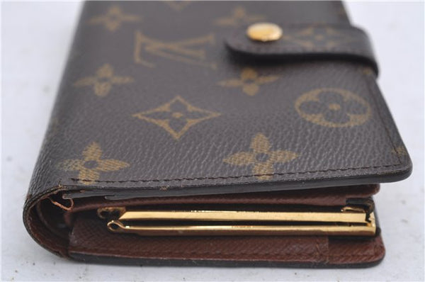 Louis Vuitton Monogram Porte Monnaie Billets Viennois M61663 Wallet Junk 4801D