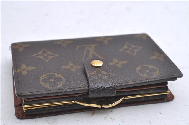 Louis Vuitton Monogram Porte Monnaie Billets Viennois M61663 Wallet Junk 4801D