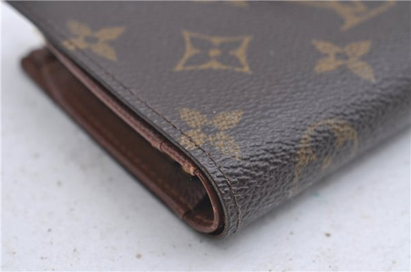 Louis Vuitton Monogram Porte Monnaie Billets Viennois M61663 Wallet Junk 4801D