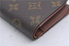 Louis Vuitton Monogram Porte Monnaie Billets Viennois M61663 Wallet Junk 4801D