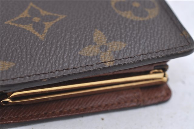 Louis Vuitton Monogram Porte Monnaie Billets Viennois M61663 Wallet Junk 4801D