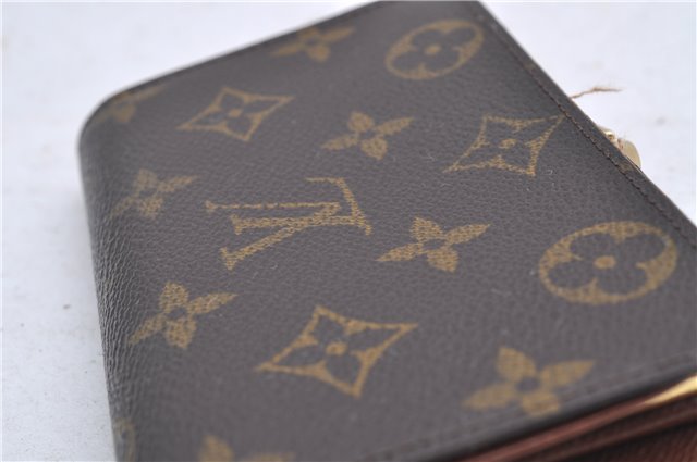 Louis Vuitton Monogram Porte Monnaie Billets Viennois M61663 Wallet Junk 4801D