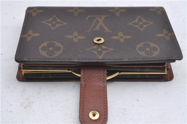 Louis Vuitton Monogram Porte Monnaie Billets Viennois M61663 Wallet Junk 4801D