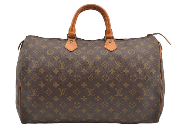 Authentic Louis Vuitton Monogram Speedy 40 Hand Boston Bag Old Model LV 4801I