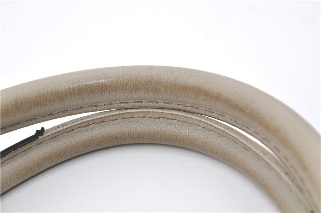 Authentic GUCCI Guccissima Sukey Shoulder Tote Bag GG Leather 211944 White 4802E