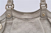Authentic GUCCI Guccissima Sukey Shoulder Tote Bag GG Leather 211944 White 4802E
