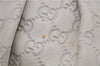 Authentic GUCCI Guccissima Sukey Shoulder Tote Bag GG Leather 211944 White 4802E