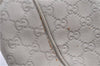 Authentic GUCCI Guccissima Sukey Shoulder Tote Bag GG Leather 211944 White 4802E