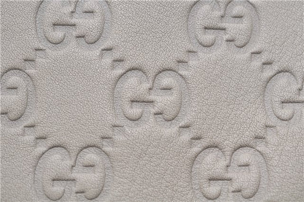 Authentic GUCCI Guccissima Sukey Shoulder Tote Bag GG Leather 211944 White 4802E