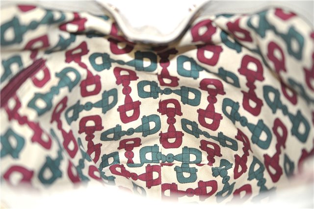 Authentic GUCCI Guccissima Sukey Shoulder Tote Bag GG Leather 211944 White 4802E