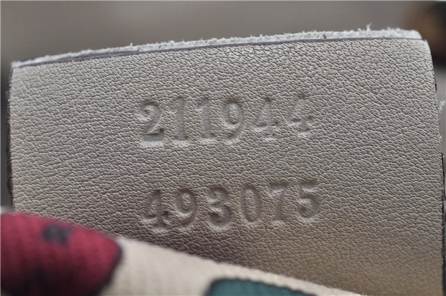 Authentic GUCCI Guccissima Sukey Shoulder Tote Bag GG Leather 211944 White 4802E