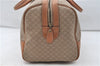 Authentic CELINE Macadam Blason Pattern Boston Hand Bag PVC Leather Beige 4803D