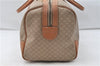 Authentic CELINE Macadam Blason Pattern Boston Hand Bag PVC Leather Beige 4803D