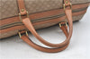 Authentic CELINE Macadam Blason Pattern Boston Hand Bag PVC Leather Beige 4803D