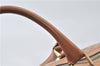 Authentic CELINE Macadam Blason Pattern Boston Hand Bag PVC Leather Beige 4803D