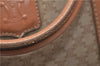 Authentic CELINE Macadam Blason Pattern Boston Hand Bag PVC Leather Beige 4803D