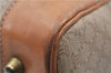 Authentic CELINE Macadam Blason Pattern Boston Hand Bag PVC Leather Beige 4803D