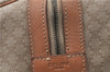 Authentic CELINE Macadam Blason Pattern Boston Hand Bag PVC Leather Beige 4803D
