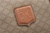 Authentic CELINE Macadam Blason Pattern Boston Hand Bag PVC Leather Beige 4803D