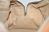 Authentic CELINE Macadam Blason Pattern Boston Hand Bag PVC Leather Beige 4803D