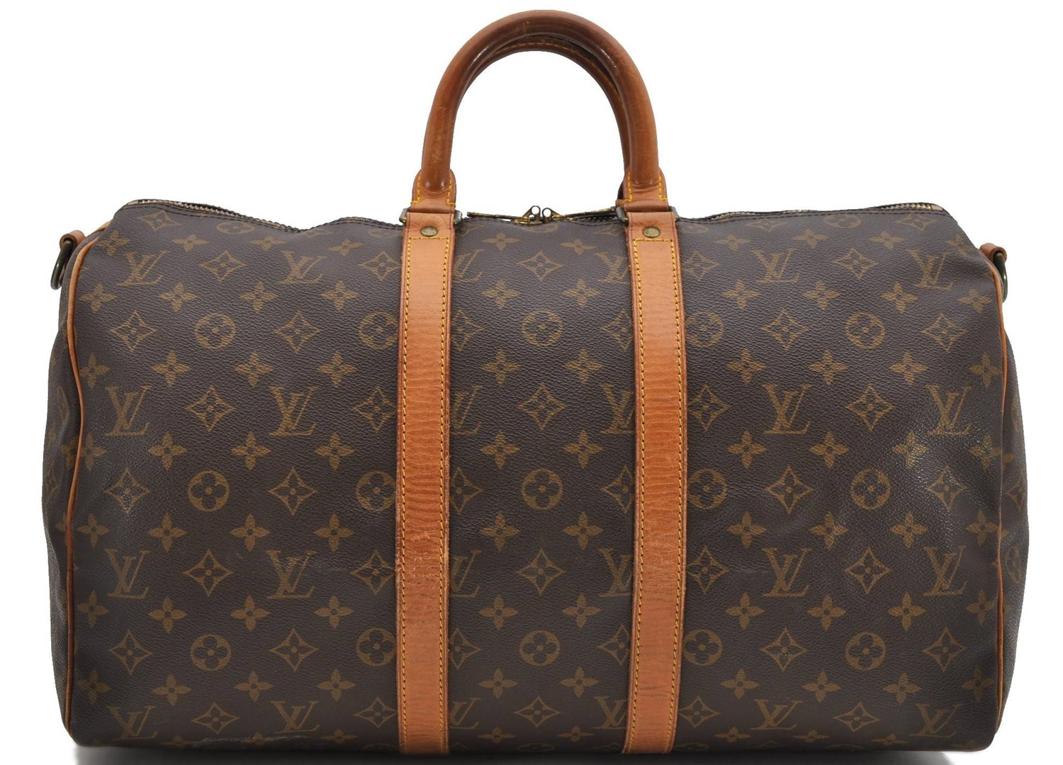 Auth Louis Vuitton Monogram Keepall Bandouliere 45 Boston Bag M41418 LV 4804D