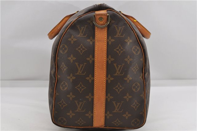 Auth Louis Vuitton Monogram Keepall Bandouliere 45 Boston Bag M41418 LV 4804D