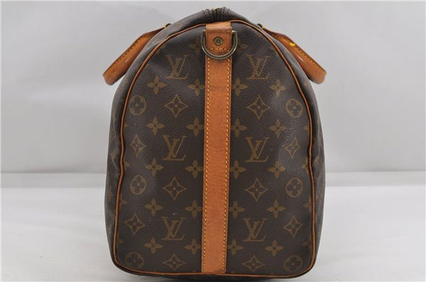 Auth Louis Vuitton Monogram Keepall Bandouliere 45 Boston Bag M41418 LV 4804D