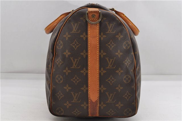 Auth Louis Vuitton Monogram Keepall Bandouliere 45 Boston Bag M41418 LV 4804D