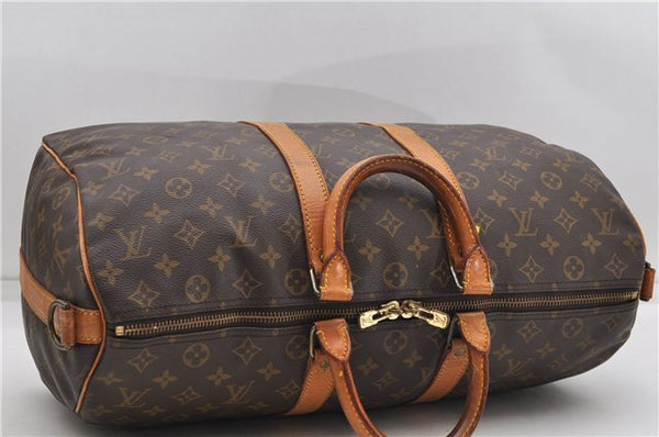 Auth Louis Vuitton Monogram Keepall Bandouliere 45 Boston Bag M41418 LV 4804D