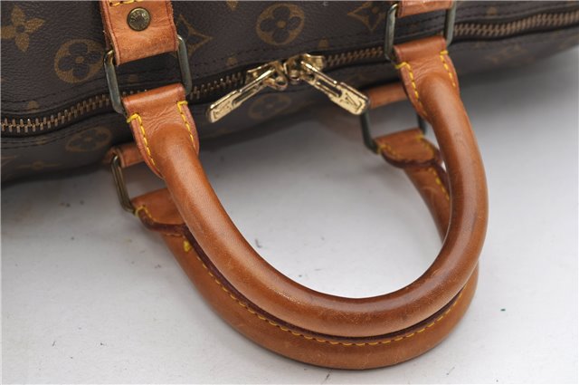 Auth Louis Vuitton Monogram Keepall Bandouliere 45 Boston Bag M41418 LV 4804D