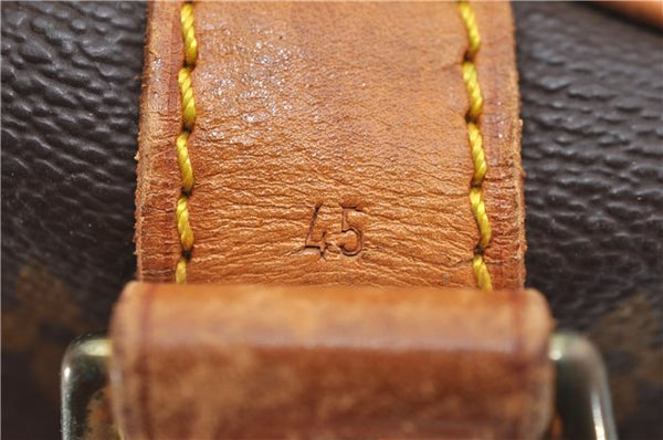 Auth Louis Vuitton Monogram Keepall Bandouliere 45 Boston Bag M41418 LV 4804D